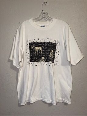 Vintage 90s Teacher Tshirt unisex dogs Dalmatian